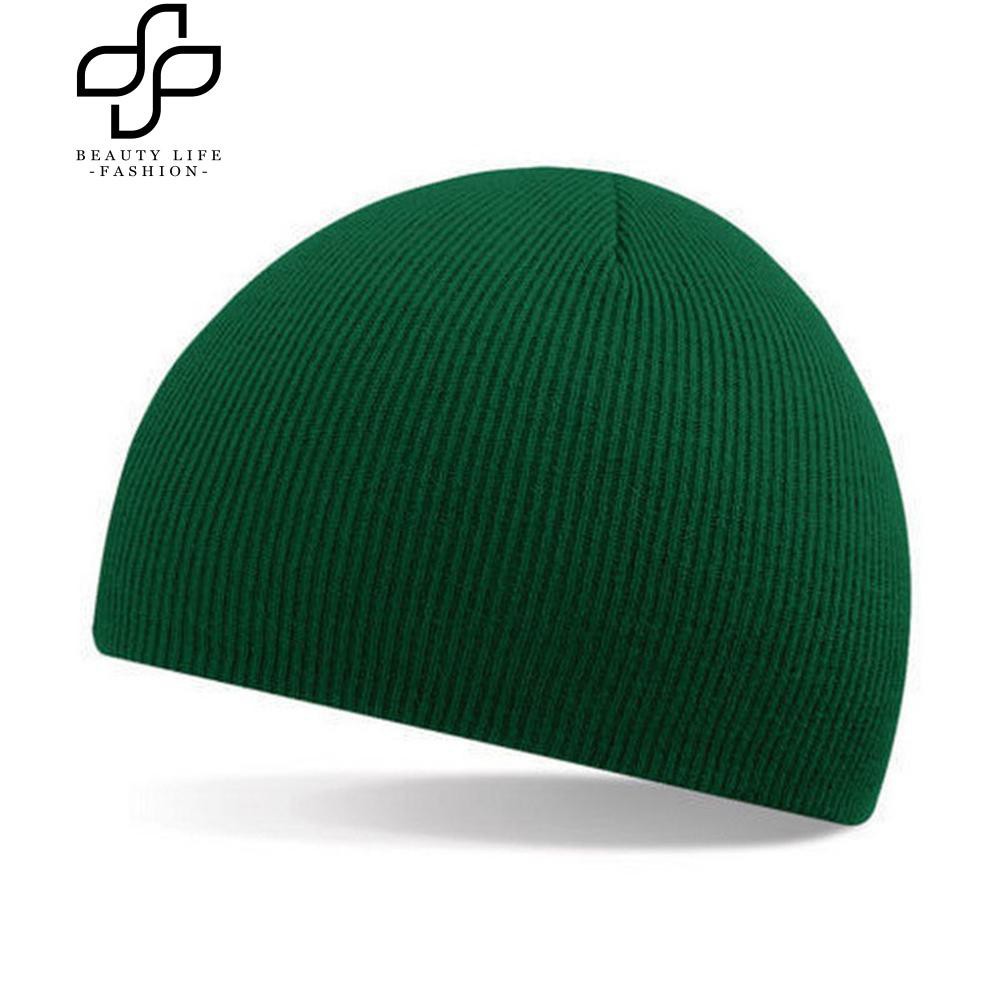 Mũ len tròn màu trơn đơn giản cho nam và nữ