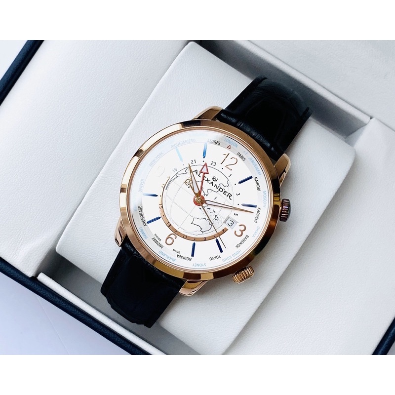 Đồng Hồ nam Alexander Journeyman Men's World-Timer .