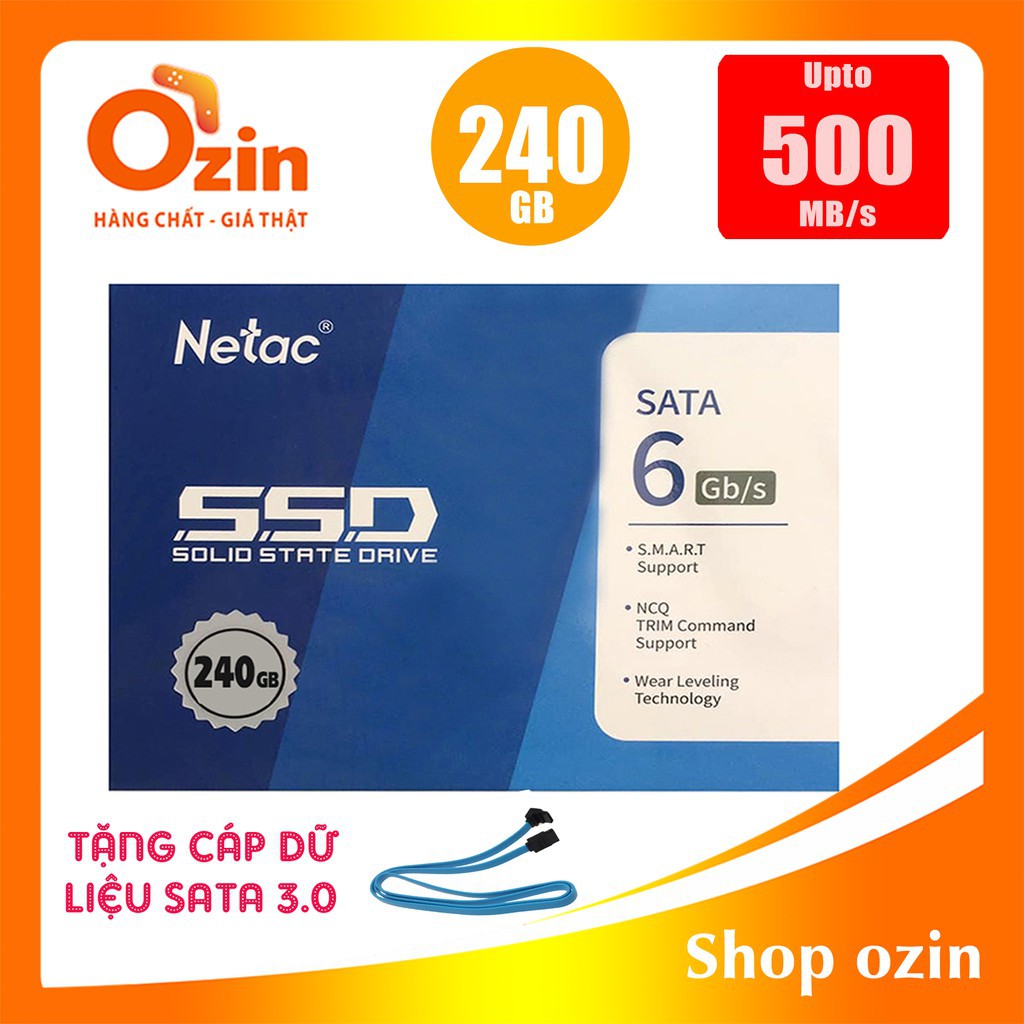 [RẺ VÔ ĐỊCH] Ổ cứng SSD Netac 480GB 256GB 128GB SATA III 2.5 inh 95 | BigBuy360 - bigbuy360.vn