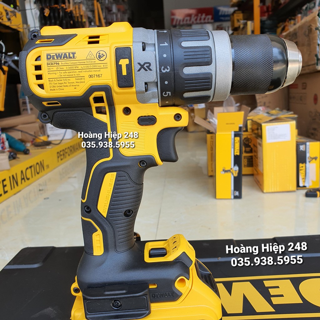 Thân máy khoan dùng pin DeWALT 18V DCD796N
