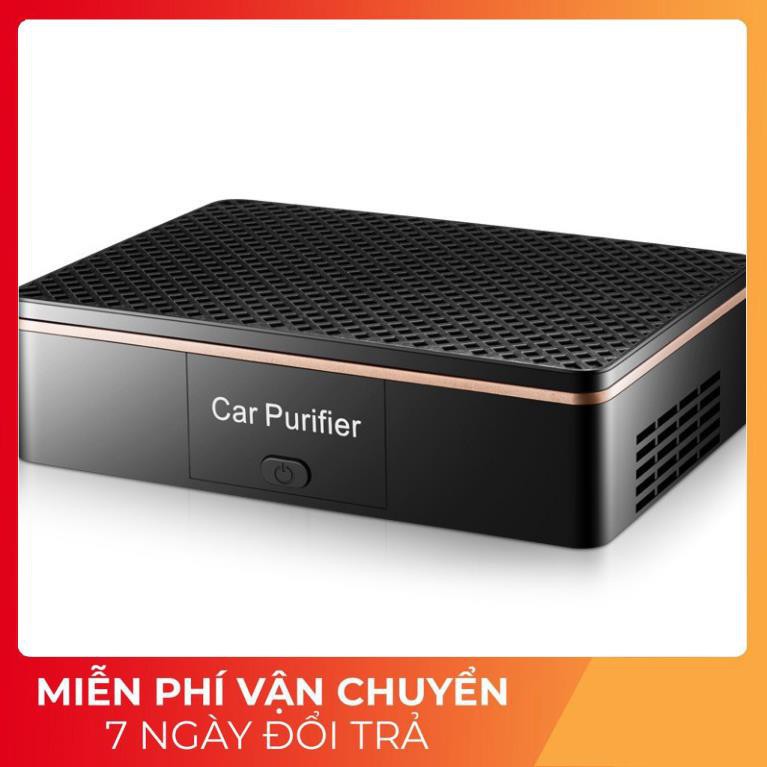 Máy Lọc Không Khí Smart Car Air Purifier Trên Xe Ôtô_Văn Phòng_Nhà Bếp_Phòng Khách_Phòng Ngủ (Màu Đen)