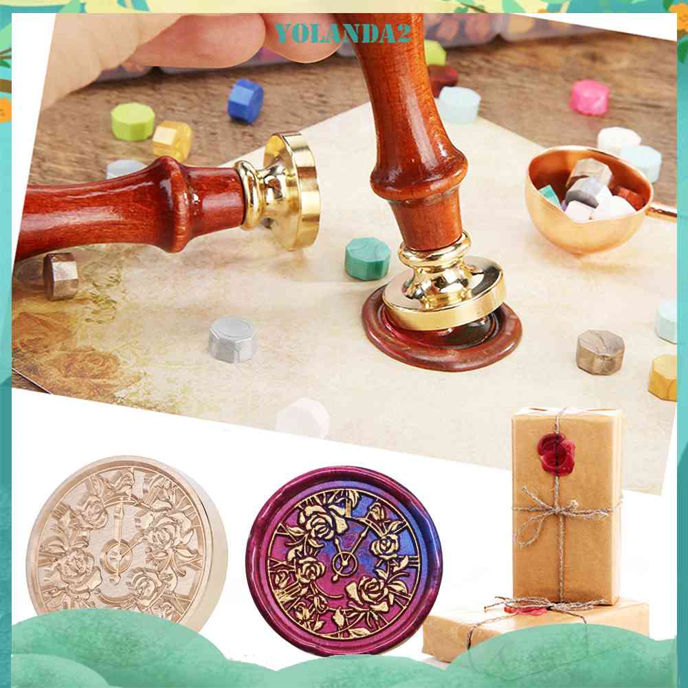 Đầu Con Dấu Sáp Dùng Cho Thiệp Mời Hình Hoa Hồng