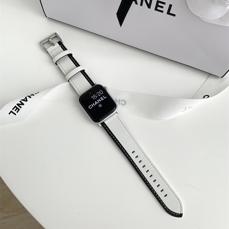 Dây Đeo Bằng Da Thật Cho Đồng Hồ Thông Minh Apple watch 44mm 45mm 41mm 40mm 42mm 38mm iWatch series 8 7 6 5 4 3 SE