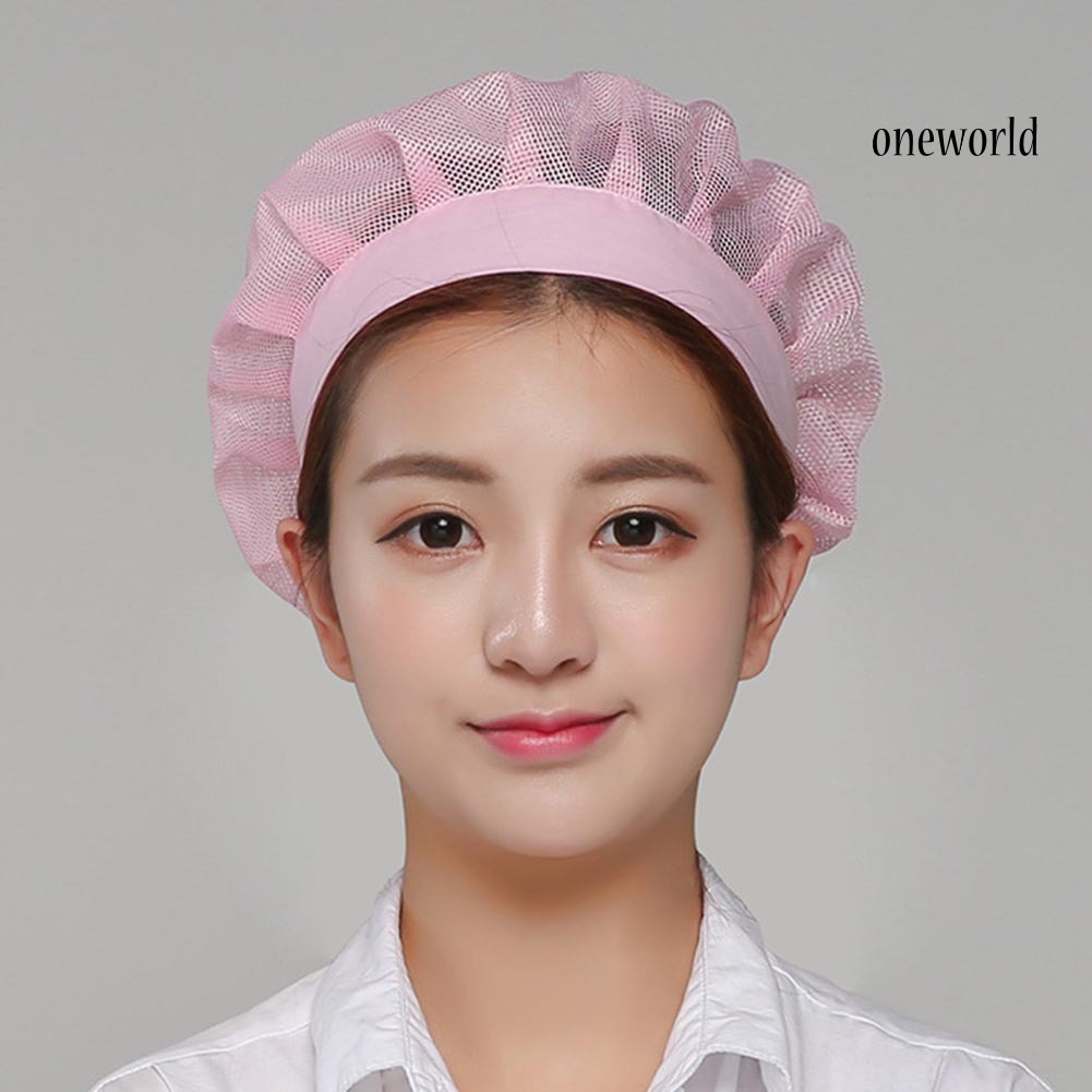 Mũ Đầu Bếp Phối Lưới Thoáng Khí Có Thể Điều Chỉnh Kích Thước