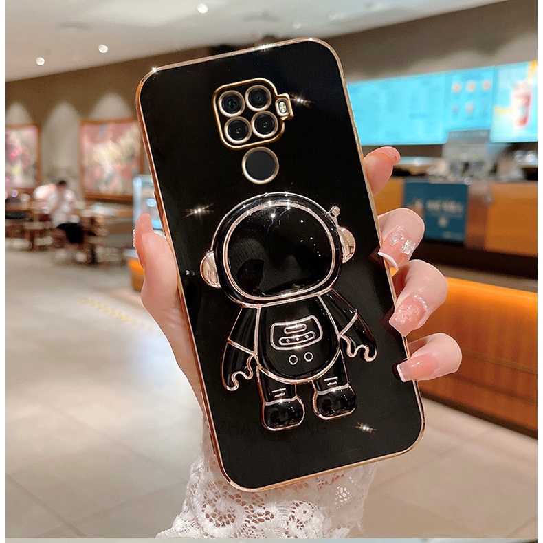 ốp lưng Redmi note 9s Redmi note 9 pro TPU Mạ điện 3D Phi hành gia có chân đế ốp điện thoại Redmi note 9s Redmi note 9 pro