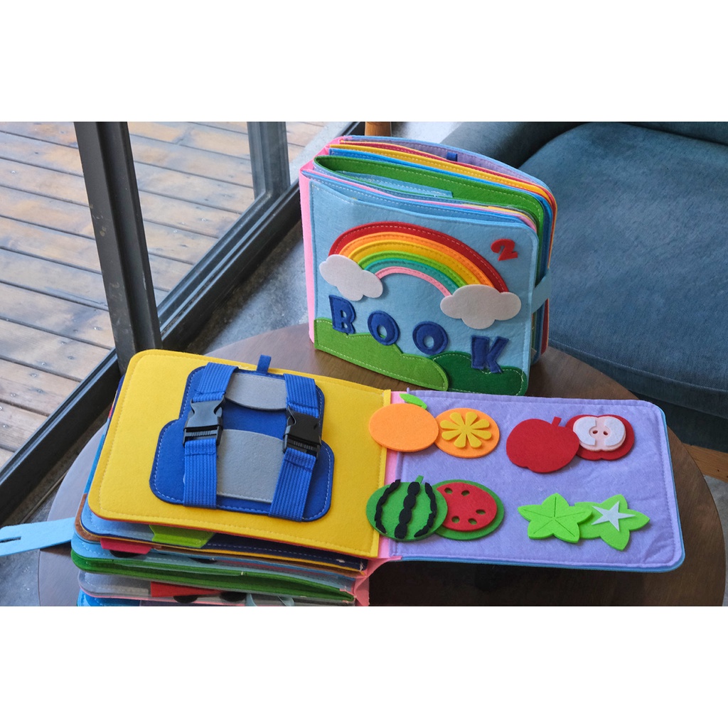 Sách Vải 3D Cho Bé Học Tập Có Thể Giặt Sạch