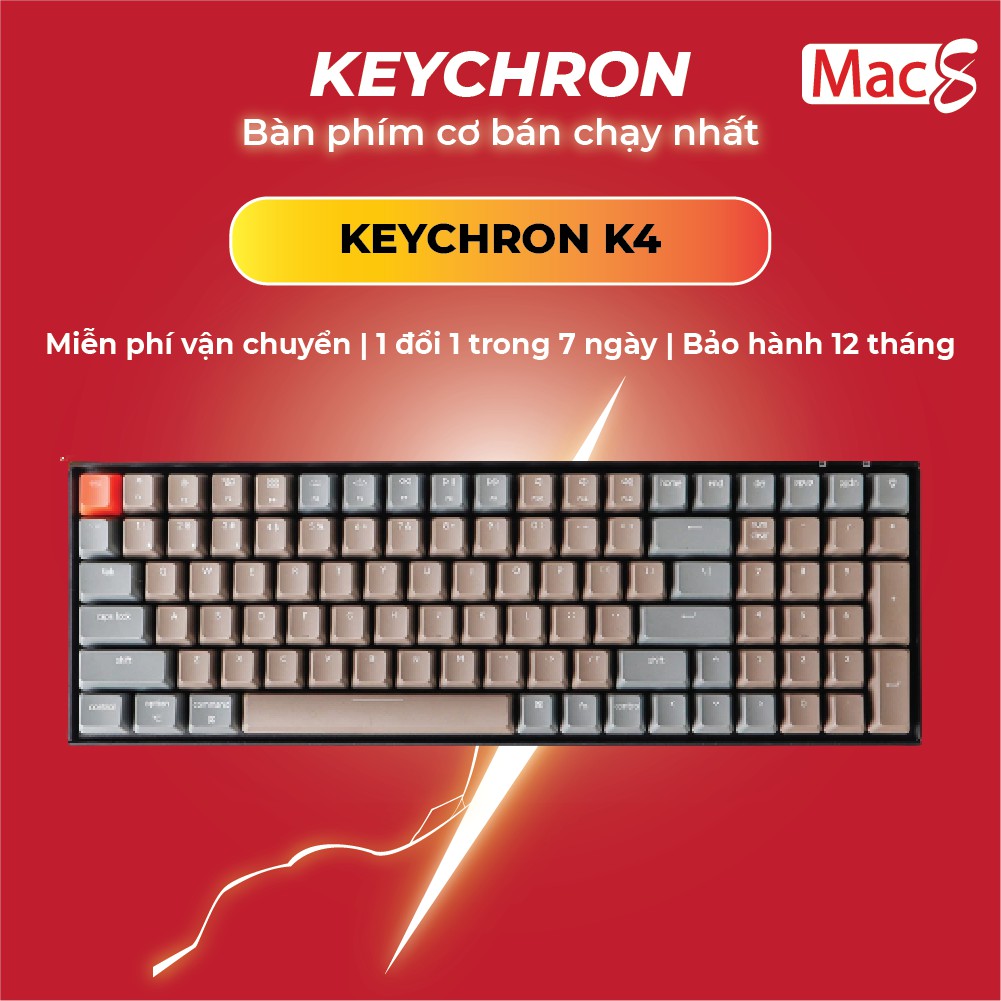 [Mã ELHAMS12 giảm 8% tối đa 300k] Keychron K4 - Bàn Phím Cơ Keychron K4 Bản Nhựa | BigBuy360 - bigbuy360.vn