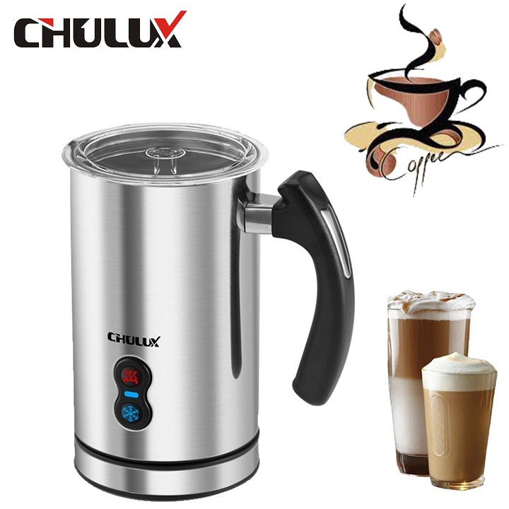 Máy đánh sữa tạo bọt nóng, lạnh, hâm nóng Chulux MMF-003 - Hàng Chính Hãng (Bảo hành 12 tháng)