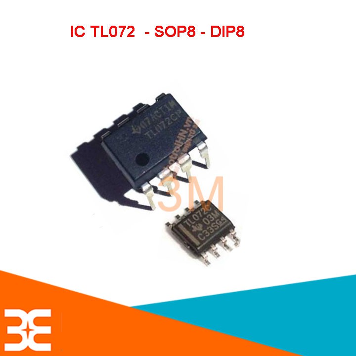 IC TL072 Điện Áp Hoạt Động 6V – 36V