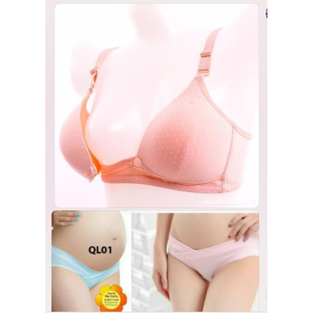 Áo ngực mẹ bầu sau sinh có cúc đóng mở thuận tiện - Hàng Thái