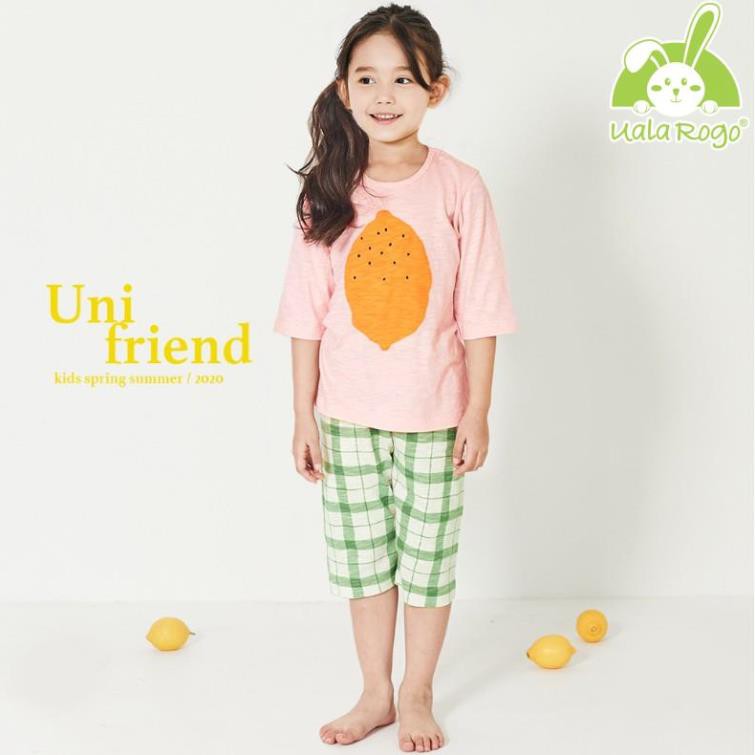 Bộ đồ lửng trẻ em Unifriend Hàn quốc cho bé trai, bé gái 01