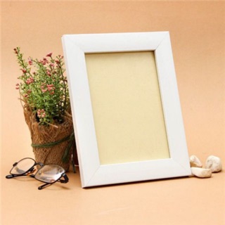 Khung hình trắng giả gỗ 13x18cm