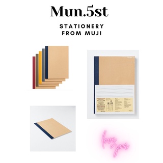 Set 5 cuốn sổ tay size B5 60 trang Muji - 5 màu
