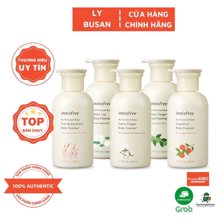 [CÓ BILL HÀN] Sữa tắm hương nước hoa innisfree my perfumed Body Cleanser 300ml