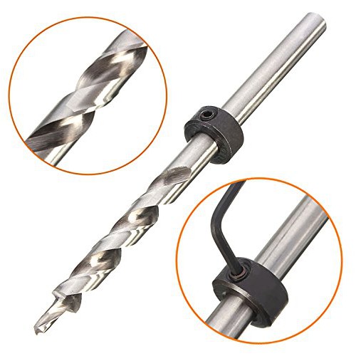 Mũi khoan 2 tầng trụ xoắn trắng chuôi tròn 9.5mm