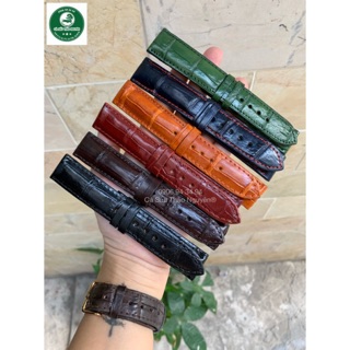 Dây đồng hồ da cá sấu thật 100% size 18, size 20 ,size 22 - cá sấu thảo nguyên