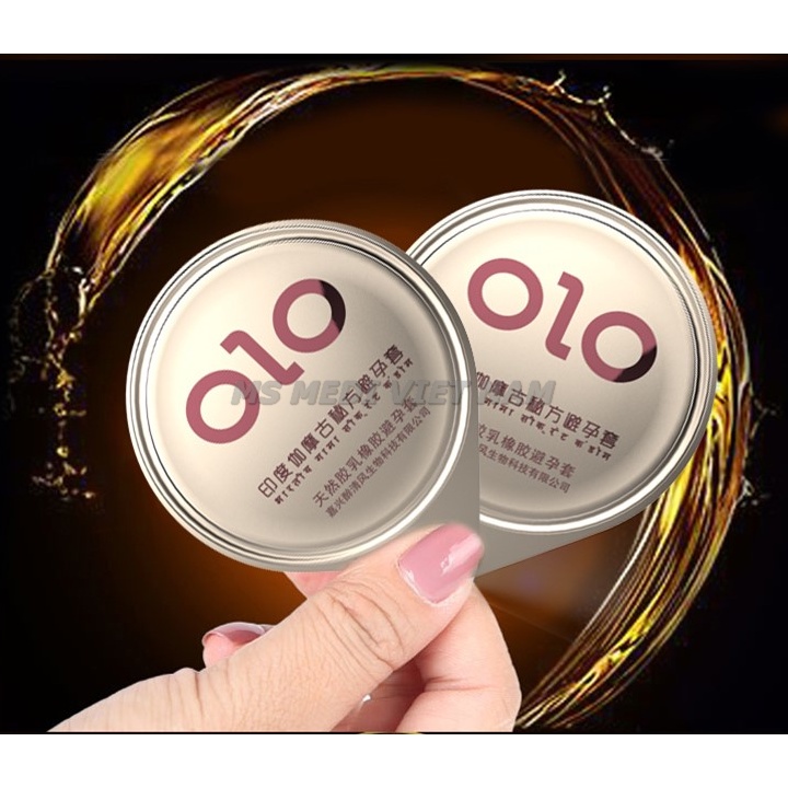 Bao cao su OLO gai India Gamma Formola siêu mỏng, nhiều gel bôi trơn, kéo dài thời gian quan hệ - Hộp 10 bcs