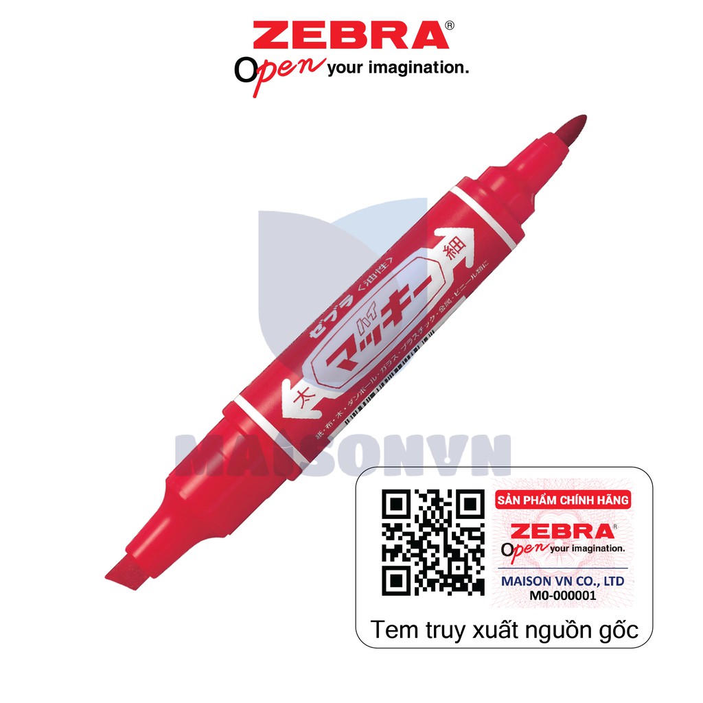 Viết lông dầu Mckee MO150 Zebra Nhật Bản -