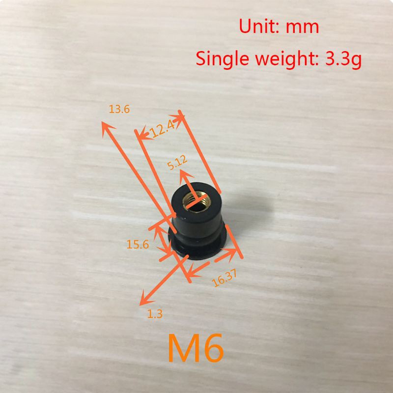 Ốc Vít Cao Su M4 / M5 / M6 Chất Lượng Cao