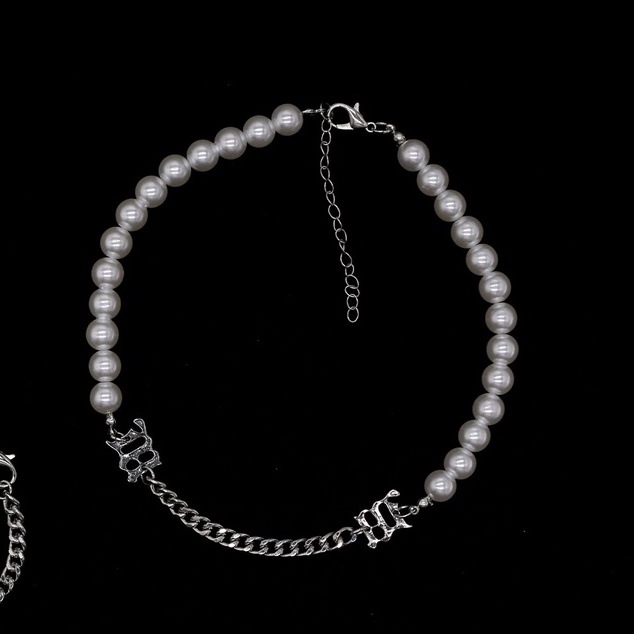 Vòng cổ choker ngọc trai nhân tạo B nữ dây chuyền