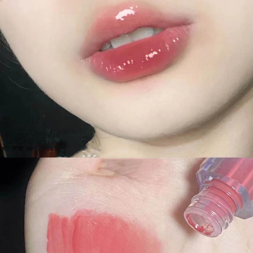 [Hàng mới về] Son Bóng nội địa trung HELLOSTYLE Màu Nude Nhạt Mềm Mượt Nuôi Dưỡng Môi Chống Thấm Nước Bền Vững/Son Bóng Dưỡng Ẩm Tiện Dụng Chất Lượng Cao