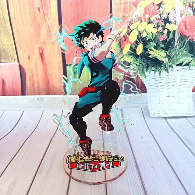 Standee để bàn anime manga  boku no Hero âcdemy chất liệu mica trong suốt