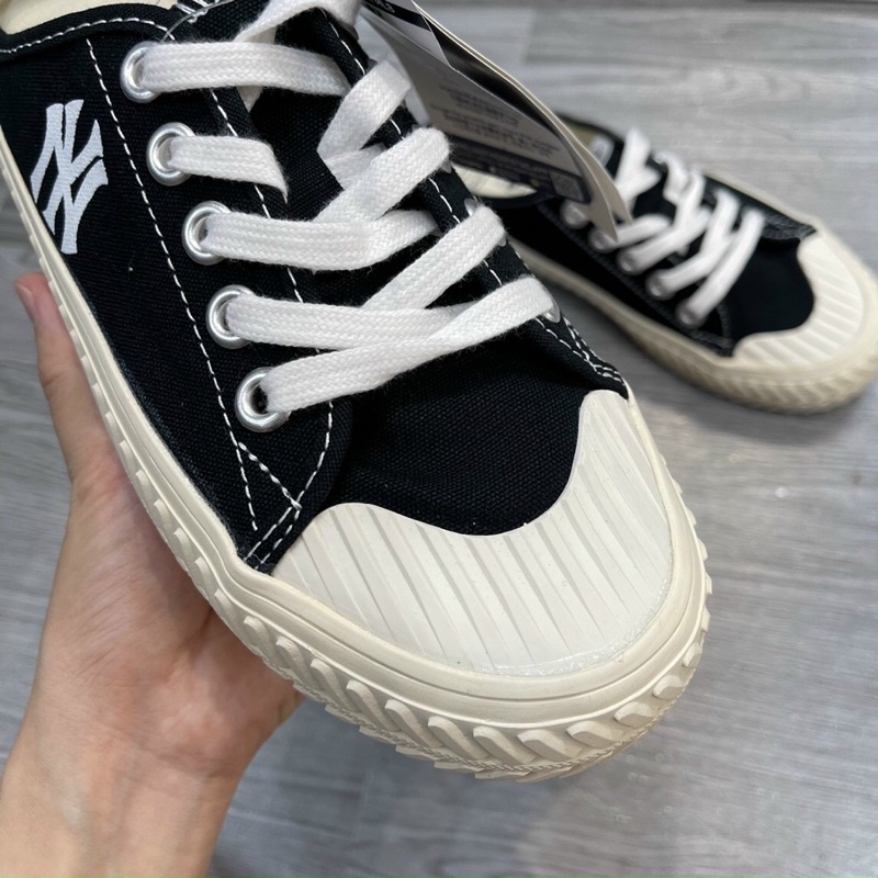 SỤC MULE MLB ĐEN TRẮNG NỮ|SỤC MLB BLACK-WHITE