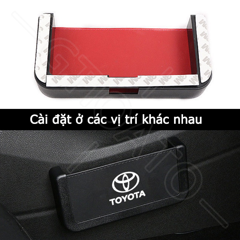 GTIOATO Hộp Đựng Điện Thoại Trên Oto Hộp Đựng Điện Thoại Trên Xe Túi Đựng Điện Thoại Trên Ô Tô HộP ĐựNg Đồ TrêN Ô Tô Khay ĐựNg Đồ Ô Tô Phụ Kiện Xe Hơi Cho Toyota CHR Raize Corolla Cross Rush Fortuner Yaris Innova Vios Prius C Wigo Sienta