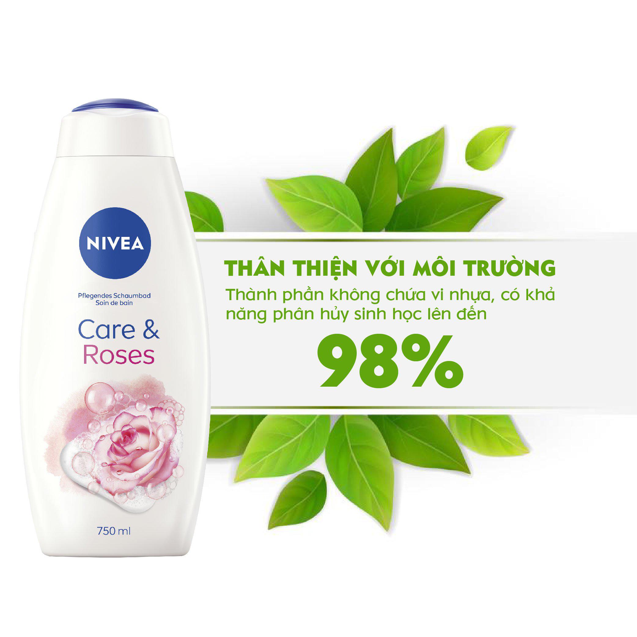 Sữa tắm dưỡng da hương hoa NIVEA nhập từ Đức 750ml