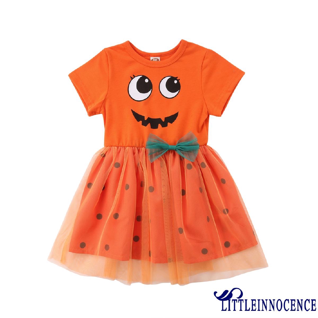 Đầm hình bí ngô haloween xinh xắn dành cho bé gái
