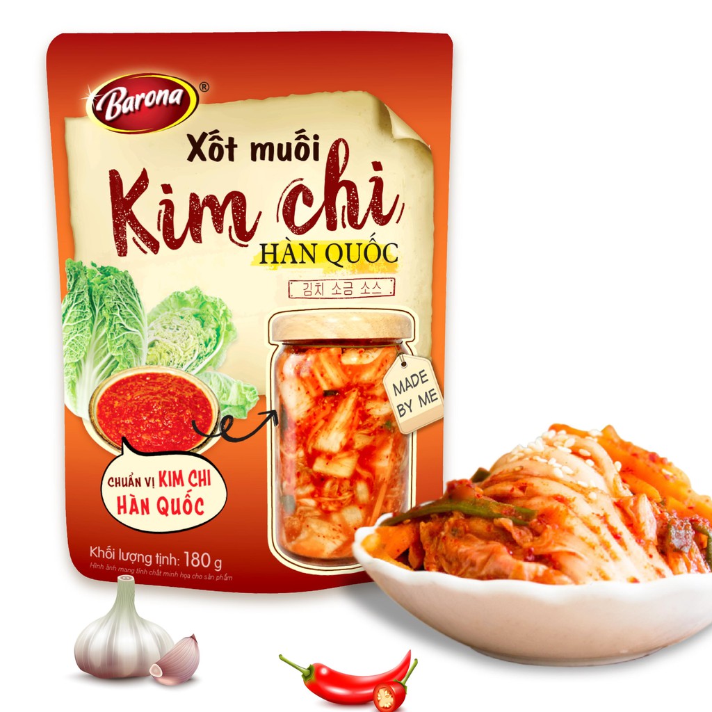 Xốt muối kim chi Hàn Quốc Barona 180g