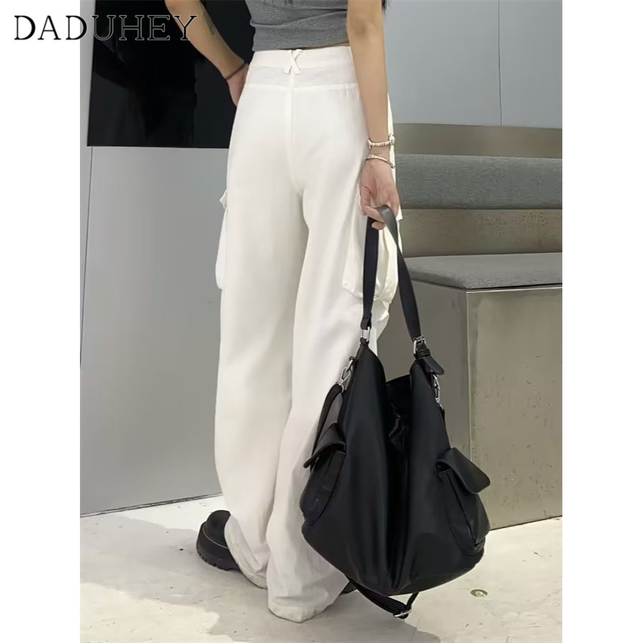 Quần túi hộp DaDuHey ống suông rộng hợp thời trang mùa thu 2022 mới cho nam và nữ
