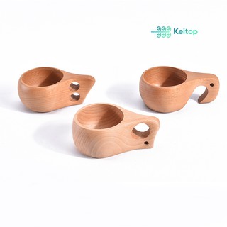 Cốc gỗ đi cắm trại Camping Outdoor sử dụng linh hoạt đa dạng KEITOP