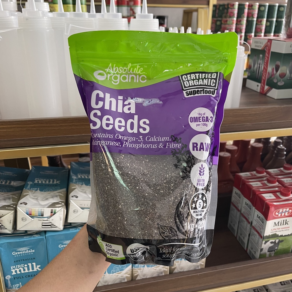 Hạt chia nhập khẩu Úc Absolute Organic Hữu Cơ GÓI 1KG