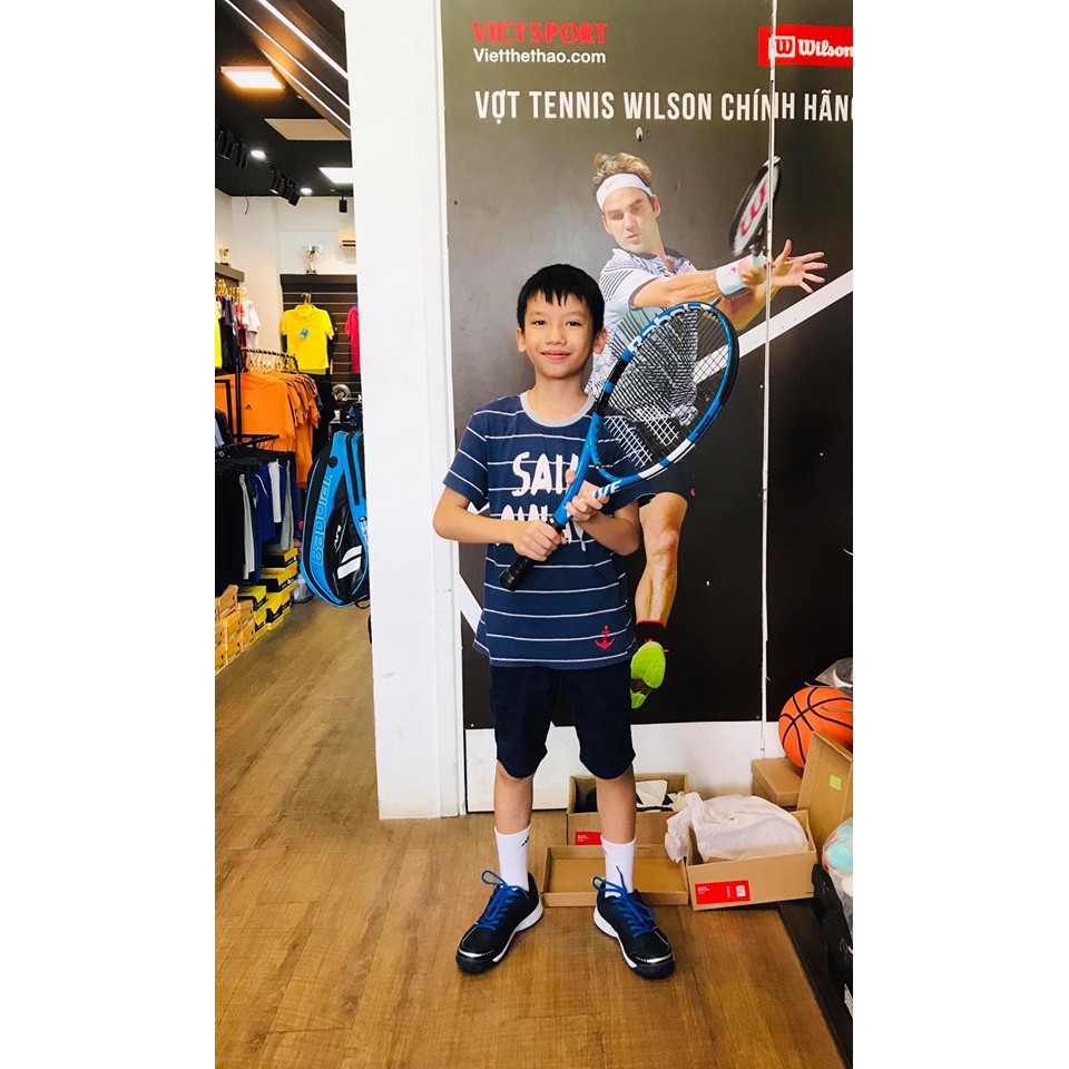 Vợt Tennis cao cấp dành cho Trẻ Em  WILSON tặng kèm bao chống sốc và quấn cán - LYLYSPORTS