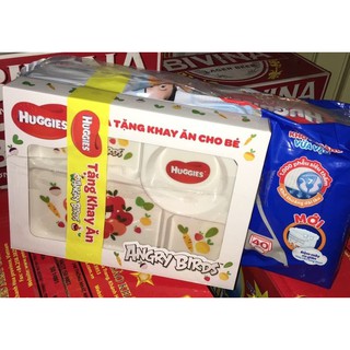 Tã quần huggies m40 l36 tặng bộ ăn dặm
