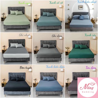 Bộ ga gối TENCEL [ CAO CẤP ] tencel thiên nhiên tơ cao cấp mát lạnh mềm mịn