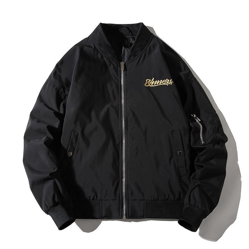 Áo Khoác Bóng Chày Thêu Họa Tiết Retro Phong Cách Âu Mỹ Thời Trang Xuân Thu Cho Nam