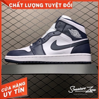 Giày Thể Thao Sneakers AIR JORDAN 1 Retro High CO Japan Midnight Navy Xanh Tím Than Logo Vàng