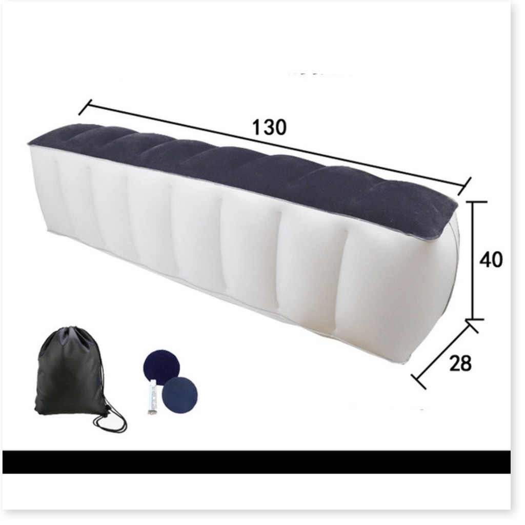 Đệm chân bơm hơi làm giường trên ô tô 5 chỗ và 7 chỗ tặng kèm máy bơm 12v