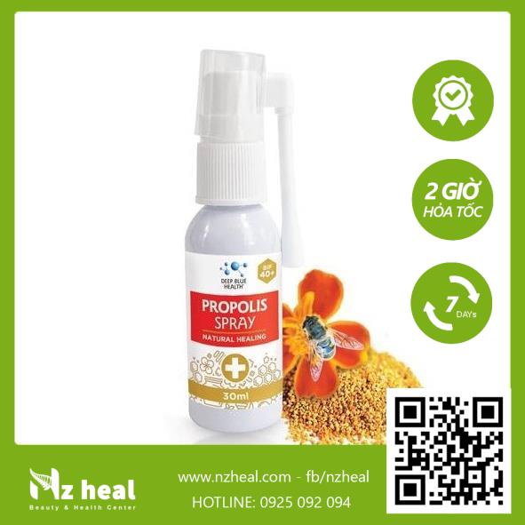 [Hỏa tốc] Xịt Họng Keo Ong Propolis Spray Plus (BIF 40+) Hỗ Trợ Giảm Ho Đau Rát Họng Nhiệt Miệng 30ml