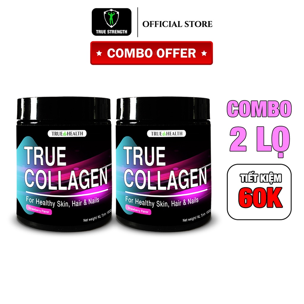 COMBO 2 HŨ TRUE COLLAGEN – Làm Đẹp Da, Săn Chắc, Căng Mịn và Ngăn Ngừa Lão Hóa Da - 48 lần dùng