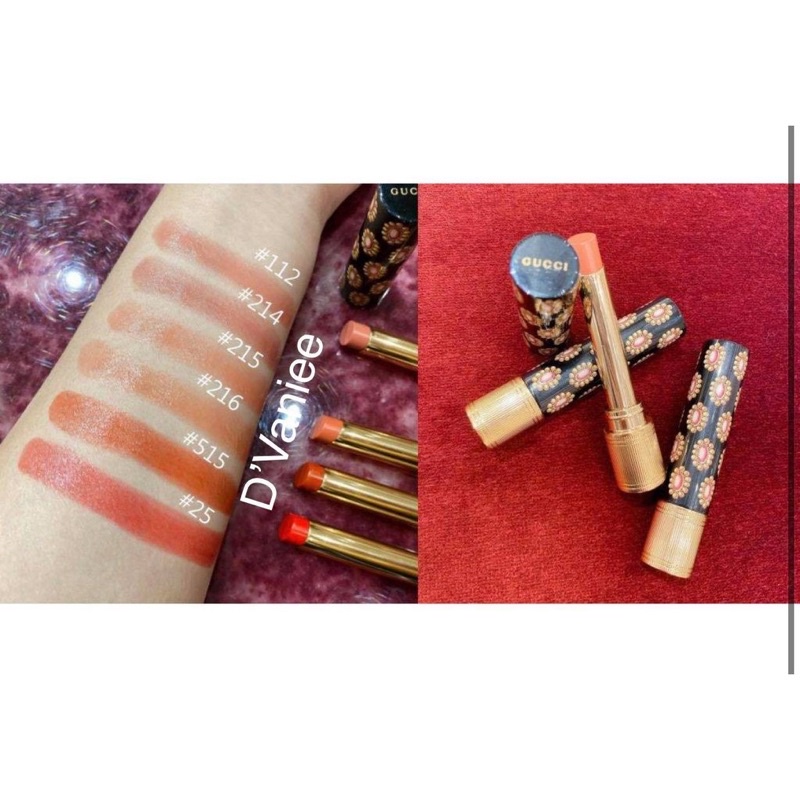 Son Gucci Rouge De Beauté Brillant - màu 25, 216, 307, 515