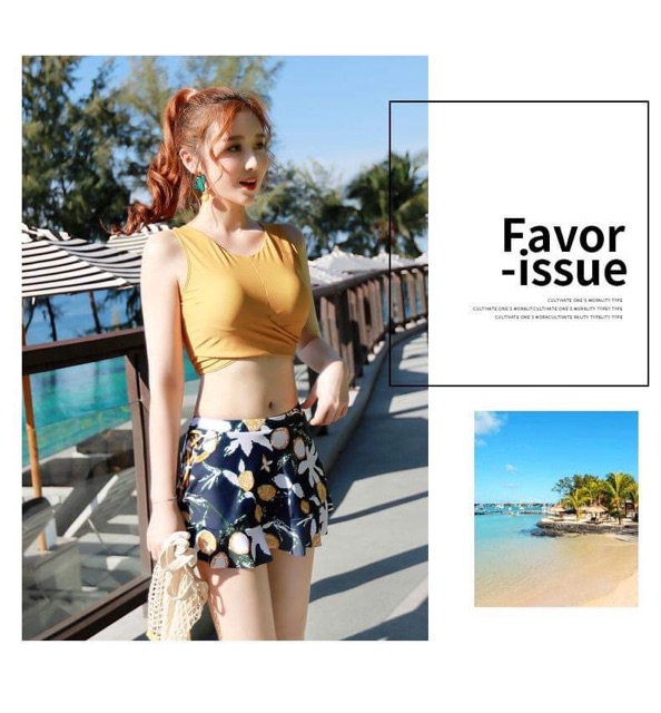 Bán Sỉ Set bộ bơi 3 mảnh(áo+chân váy+quần) | BigBuy360 - bigbuy360.vn