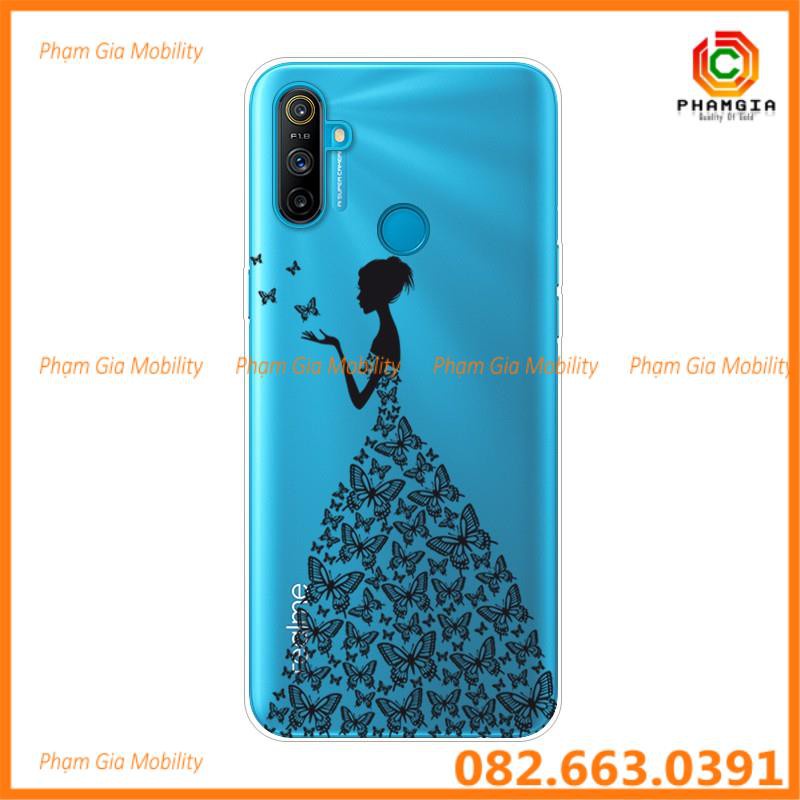 Ốp lưng Realme C3 dẻo trong in hình đẹp, nữ tính, dễ thương