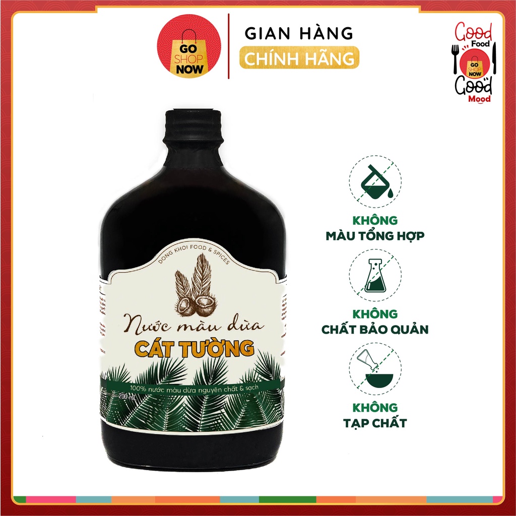 Nước màu dừa cao cấp Bến Tre (Coco Caramel 250ml) 370gram
