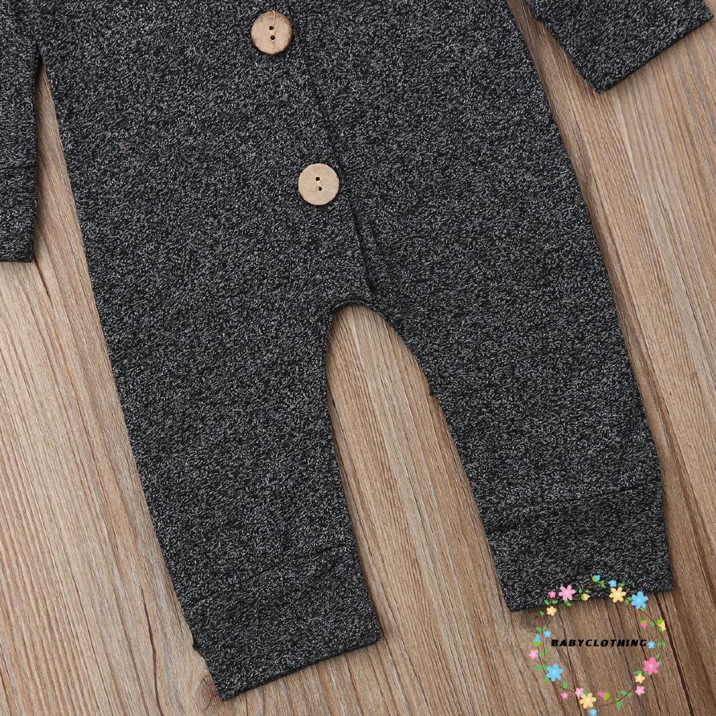 Jumpsuit dài có nón cho bé 0-24 tháng tuổi