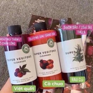 Sữa rửa mặt rau củ quả thải độc #Super Vegitoks Vegitok