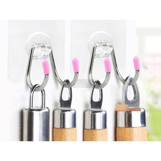 Móc Đôi INOX Dán Tường Siêu Chắc