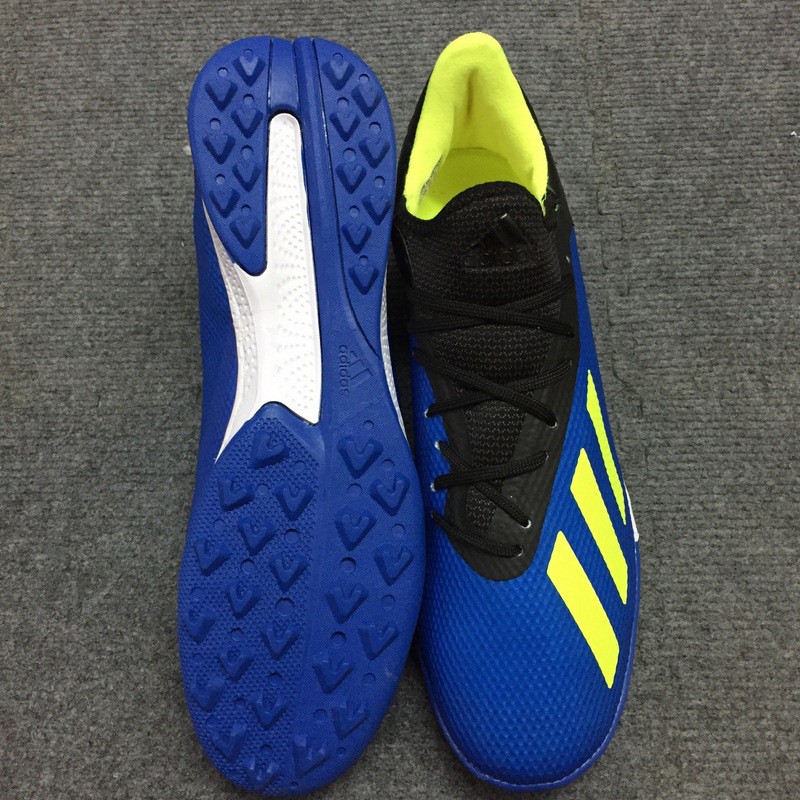 Giày đá bóng X18 xanh pha nhân tạo